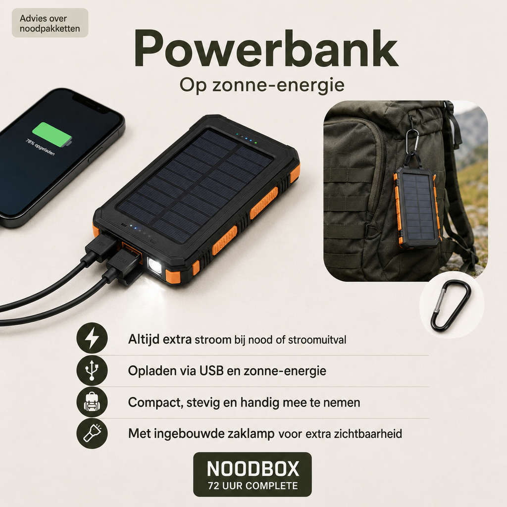 NoodBox 72 Uur Compleet – Alles Voorbereid in èèn Praktische Doos