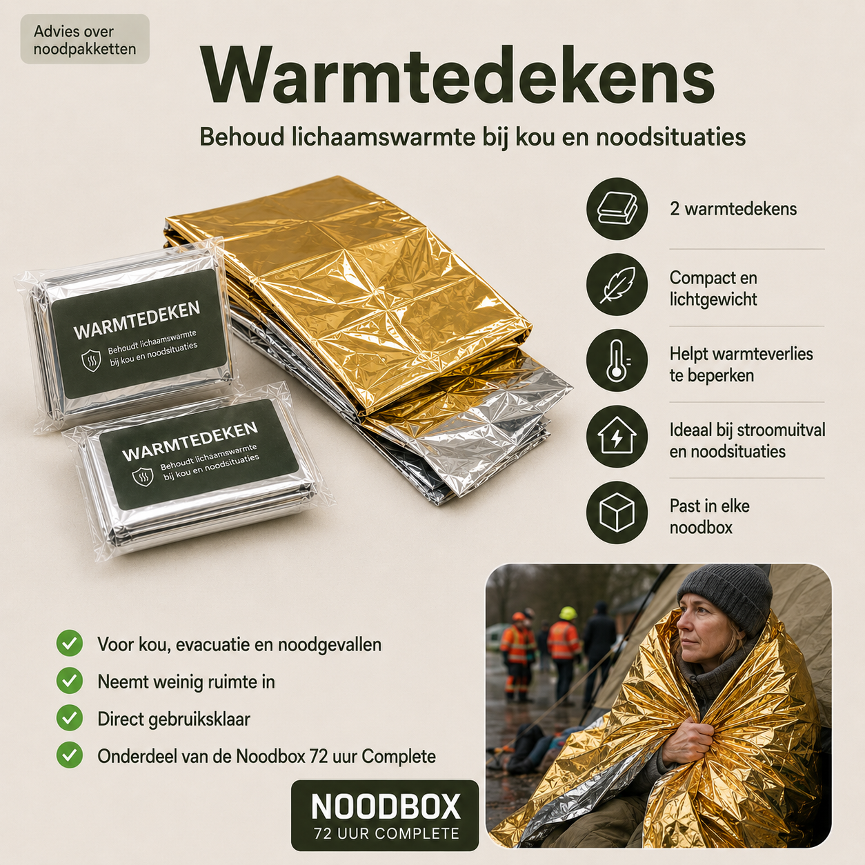 NoodBox 72 Uur Compleet – Alles Voorbereid in èèn Praktische Doos