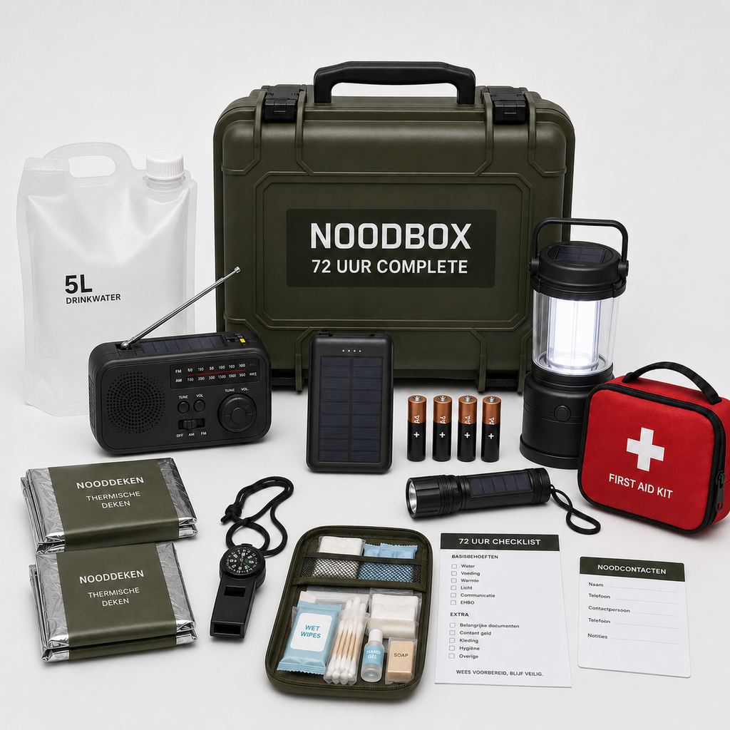 NoodBox 72 Uur Compleet – Alles Voorbereid in èèn Praktische Doos